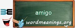 WordMeaning blackboard for amigo